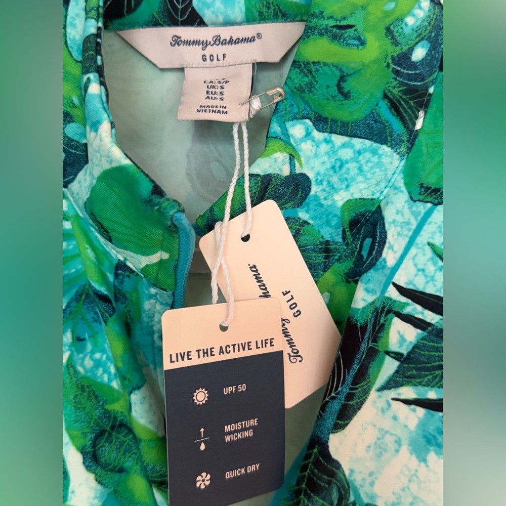 *TOMMY BAHAMA UPF 50 Golf Long Sleeve Active Zip Up Jacket NWT - Picture 4 of 8